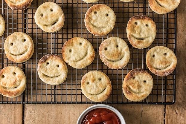homemade potato smiley faces